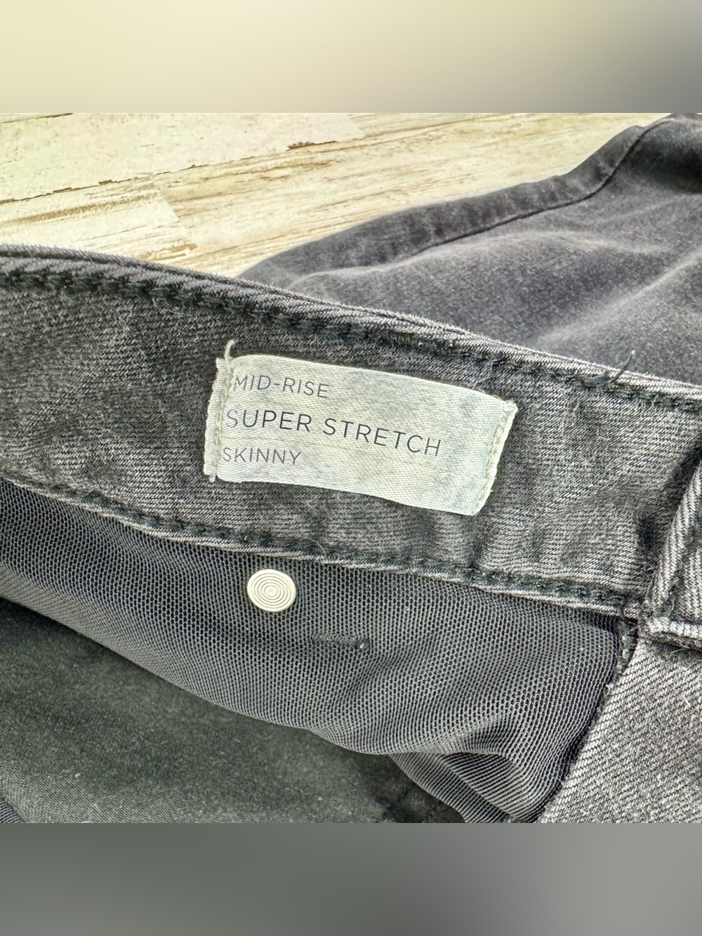 Lane Bryant Womens Jeans 16 (36x28) Black Skinny Leg Mid Rise Denim - Picture 5 of 12